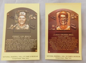 Cooperstown HOF Plaque Yellow Hall of Fame Postcards A-M Pick one - Picture 1 of 168