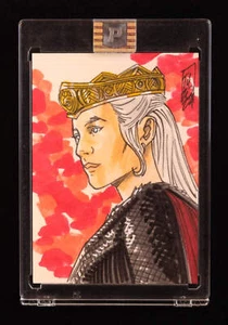Rhaenyra Targaryen | House of the Dragon | Original Art Sketch Card by Tom Hodge - Bild 1 von 2
