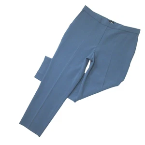 NWT THEORY Treeca Pull on in Vintage Indigo Blue Modern Crepe Ankle Pants 10 - Picture 1 of 5