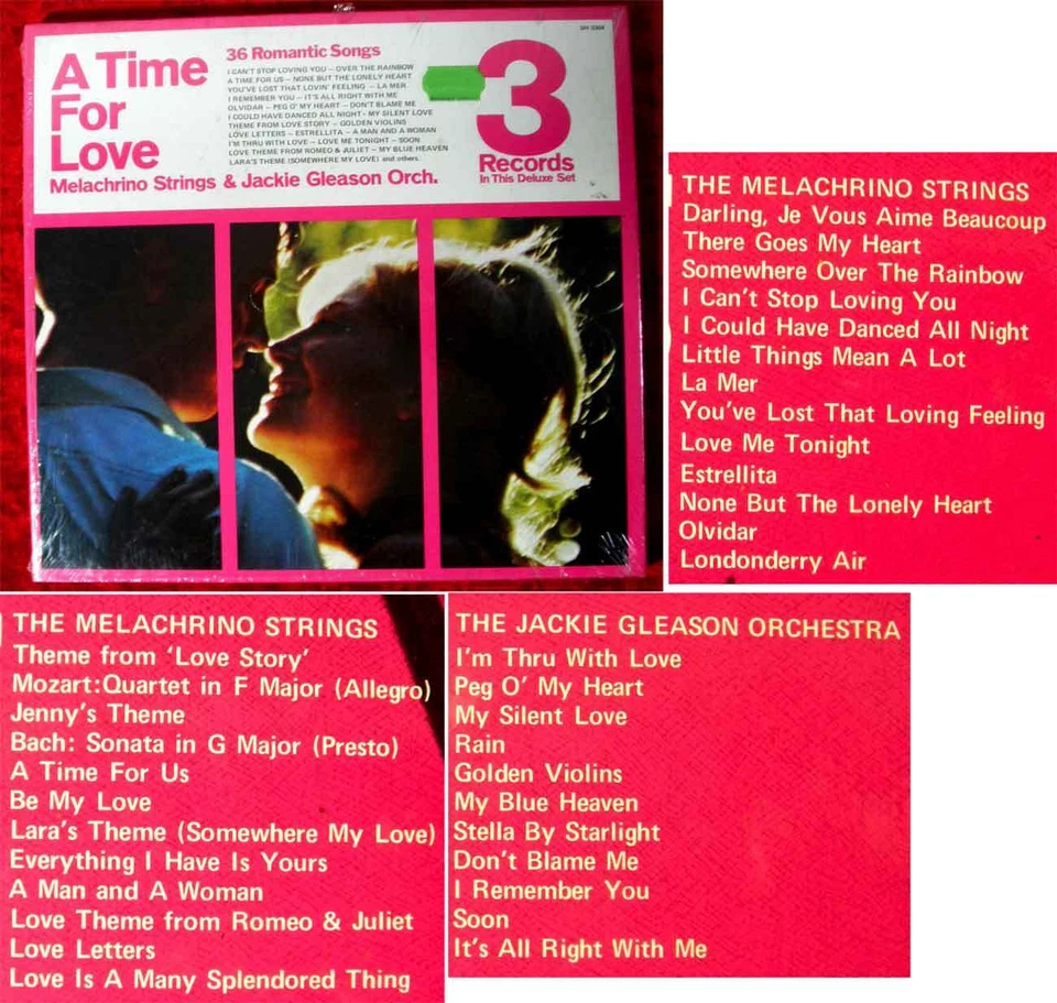 3LP Box Melachrino Strings & Jackie Gleason: A Time For Love (Pickwick SH-3304) - Bild 1 von 1