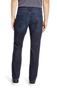 NWT 7 FOR ALL MANKIND Mens The Straight Tapered Leg Stretch Jeans Size 40 Baker - Picture 1 of 12
