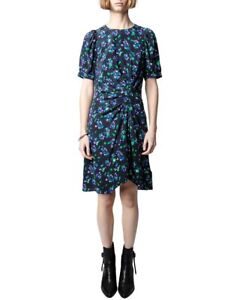 Zadig & Voltaire Rixe Bianca Flower Wool-Blend Dress Women's