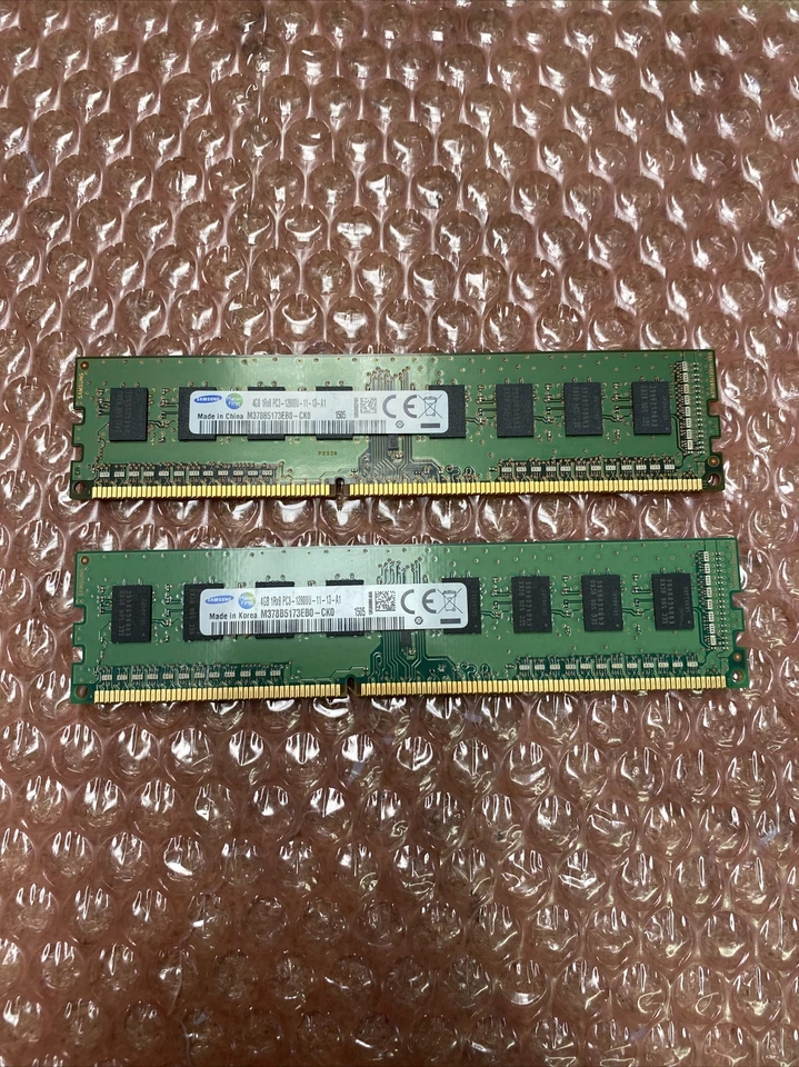 SAMSUNG M378B5173EB0-CK0 8GB (2x4GB) PC3-12800U DDR31600MHZ DESKTOP MEMORY RAM - Image 1 of 3