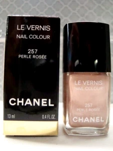 NEW AUTH Chanel Le Vernis PERLE ROSEE 257 Nail Colour varnish 13ML RARE BOXED - Picture 1 of 7