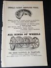1879 original railroad print ad LOBDELL CAR WHEEL Horse railways tramway train