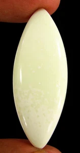 32,50 ct Natürlicher Zitronenchrysopras Loser Edelstein Cabochon Draht Wickelstein - 62858 - Bild 1 von 5