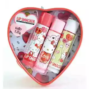 Hello Kitty - Golpeador de labios - 3 bálsamos labiales en lata para corazón - Valentines Love TA - Imagen 1 de 3