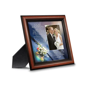 To My Dad on My Wedding Day, Father of the Bride Gift, Frame From Daughter - Picture 1 of 24