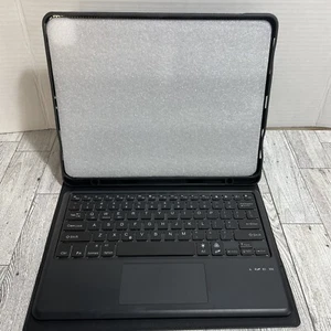 Bluetooth Keyboard with trackpad V3.0 Leatherette Tablet Cover for IOS 15.@Above - Picture 1 of 9