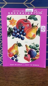 Vintage Meyercord Decals Colorful Fruit Cluster Design 1526-C New Old Stock - Picture 1 of 1