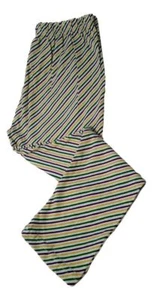Karneval Leggings 18 - 24 Monate gestreift lila grün gelb weiß weicher Strick - Bild 1 von 2