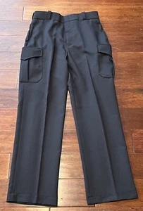 Flying Cross Fechheimer 39900 Mens 34 R Black 4 Pocket Police Uniform Work Pants - Picture 1 of 15