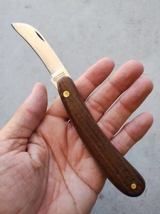 VINTAGE VICTORINOX SWISS ARMY PRUNING GARDENING KNIFE WOOD HANDLE, RARE - Picture 1 of 19