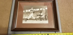 JOE DIMAGGIO YANKEES BREARLEY NEGATIVE AUTHENTIC FRAMED & MATTED PHOTOGRAPH RARE - Picture 1 of 5