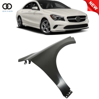 For 2014-2019 Mercedes Benz CLA250 CLA45 AMG Fender Front Passenger Side Black - Изображение 1 из 4