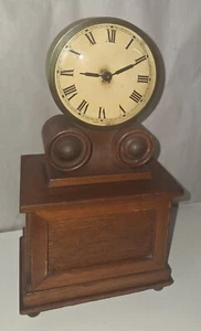 Rare Miniature Antique Wagon Spring Clock By The Burroughs Company Number 53T - Picture 1 of 9