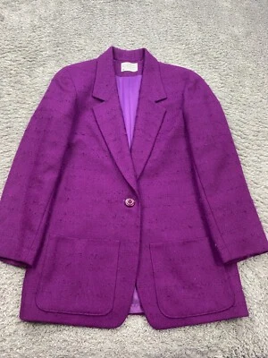Blazer Pendleton Mujer 8 Púrpura Lana Tweed Deportes Abrigo Chaqueta Hecho en EE. UU. Foto 1 de 4
