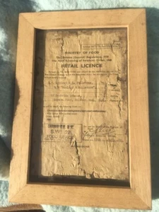 Memrbiler Retail Licence 1950 Gilfach Goch In Frame - Bild 1 von 1