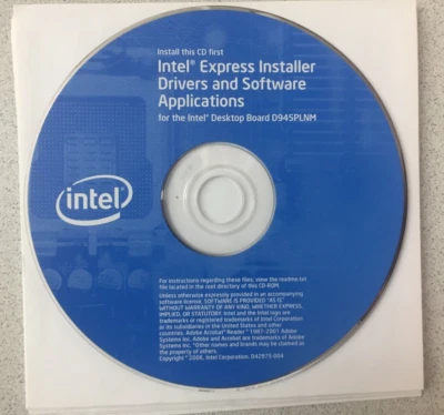 Intel Express Installer Driver and Utilities CD SW D945PLNM - Image 1 of 2