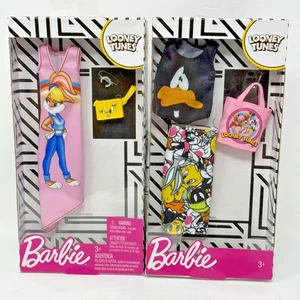 Barbie Completo Moda Look LOONEY TUNES Pato Lucas y Lola Conejito Conjunto - Imagen 1 de 8