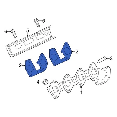 For Ford F-150 2010-2014 Ford BC3Z9448B Exhaust Manifold Gasket Foto 1 de 4
