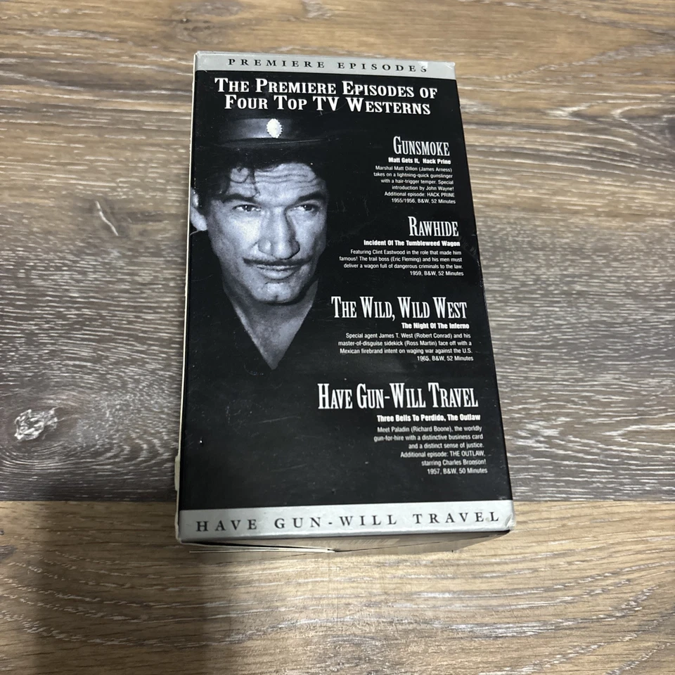 The First Draw Collection VHS New Box Set-Premiere Episodes Classic Westerns - Image 1 of 4