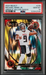 2024 Select Michael Penix Jr. Club LVL G&Y Shock PSA 10 - Bild 1 von 2