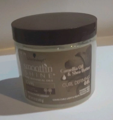 Gel definidor de rizos de manteca de karité aceite botánico de camelia Schwarzkopf Smooth 'n Shine Foto 1 de 3