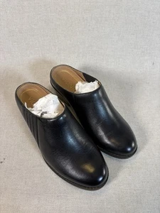 Vionic Nellie Leather in Black Women's Heeled Mules Comfort Slip On NWOB Size 5 - Picture 1 of 6