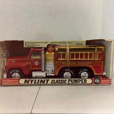 🏁 NYLINT VINTAGE CLASSIC RESCUE PUMPER #875 FIRE DEPARTMENT F9000 🏁 - Image 1 of 4