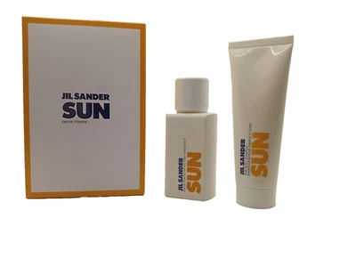 JIL SANDER Sander Sun Geschenkset für Damen, Eau de Toilette Spray 75 ml & Duschgel 75 ml