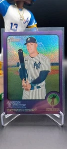 🔥Aaron Judge🔥Chrome Purple🔥2022 Topps Heritage #44 - New York Yankees - Picture 1 of 2