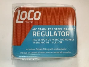 Loco Cookers 48" Stainless Steel Braided Regulator LCHPR - Picture 1 of 4
