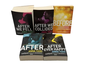 The Complete After Series Anna Todd 5 Book Set - Before/After/Collided/Fell - Foto 1 di 17