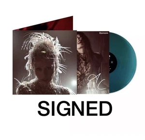 MILEY CYRUS Algo Hermoso FIRMADO Tarjeta de Arte Inserto Azul Mar Vinilo Exclusivo - Imagen 1 de 18