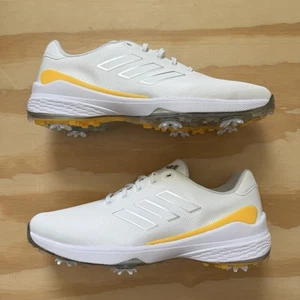Adidas ZG23 Cloud White Silver Metallic Spark Men Size 12 Golf Shoes IF0329 - Picture 1 of 6