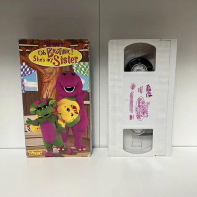 Barney Oh Brother! She’s My Sister VHS Good Condition VHS Lyrick Studios - Image 1 of 4