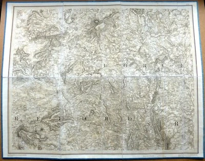 HEREFORDSHIRE WORCESTERSHIRE c1832 GENUINE 1st EDITION ORDNANCE SURVEY MAP - Image 1 of 4
