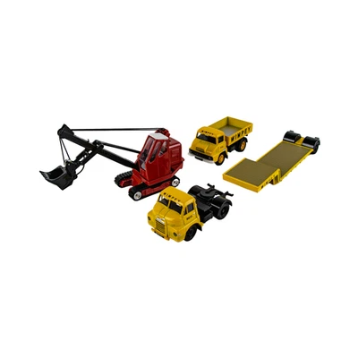 Corgi Bedford S Low Loader w/ Luffing Shovel & Tipper Wimpey 1:50 Diecast Truck - Image 1 of 4