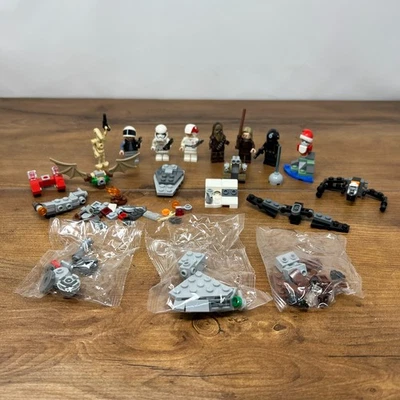 LEGO Star Wars Advent Calendar 2019 Figures and Pieces Lot Incomplete - Image 1 of 4