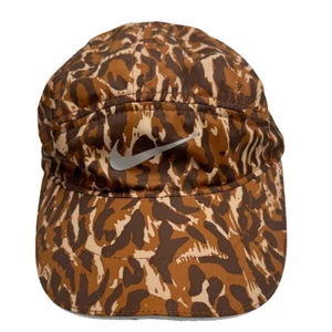 Seltene Nike Dri Fit Tail Wind braun Leopard Tarnmuster strukturlos Laufen Radfahren Mütze - Bild 1 von 7