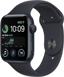 Apple Watch SE (Gen 2) 44mm Midnight AI Mid SB M/L Cellular New Sealed - Photo 1 sur 12