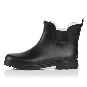 Norty Women Low Ankle Rain Boots Rubber Snow Rainboot Garden Shoe Bootie - Picture 1 of 22