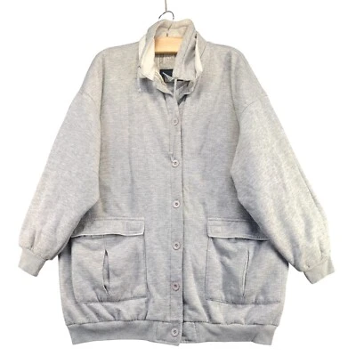 Chaqueta para mujer Active Elements con botones gris medio bolsillos forrados Foto 1 de 4