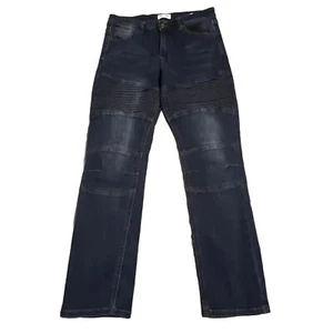 Boys Ring of Fire Sustainable Denim Dark Blue Pleated Jeans Size 20 Slim - Picture 1 of 5