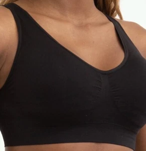 Truekind Everyday Throw-on Wireless Bralette. Large. Black. NWT - Picture 1 of 4