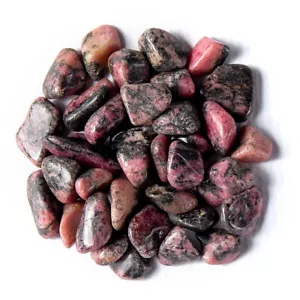 1/4 lb Tumbled Rhodonite Gemstone Crystals 30-45 Stones Pink Gem Rock Specimens - Bild 1 von 6