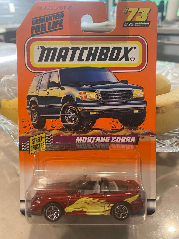1998 Matchbox Strada Cruisers Serie 73/75 Mustang Cobra - Rosso - Immagine 1 di 1
