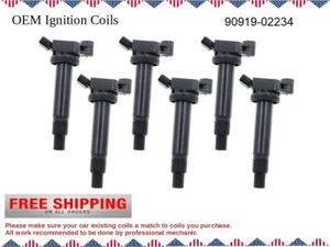 Set of 6 Ignition Coils for 1999-2008 models 3.0L 3.3L V6 /OEM 90919-02234 - Picture 1 of 2