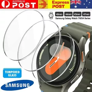 For Samsung Galaxy Watch 7 6 5 4 40mm 44mm FE Screen Protector Tempered Glass - Picture 1 of 24
